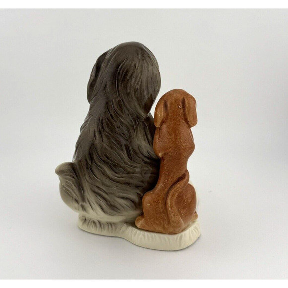 Quon Quon Porcelain Bobtail and Dachshund Hand-painted candle holder Japan 5,5" - Picture 9 of 13